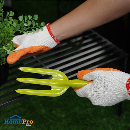 ถุงมือเคลือบยางพารา DEXZON สีส้ม (แพ็ก 1 โหล)_3