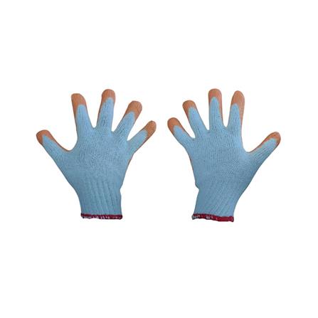 ถุงมือเคลือบยางพารา DEXZON สีส้ม (แพ็ก 1 คู่)_0