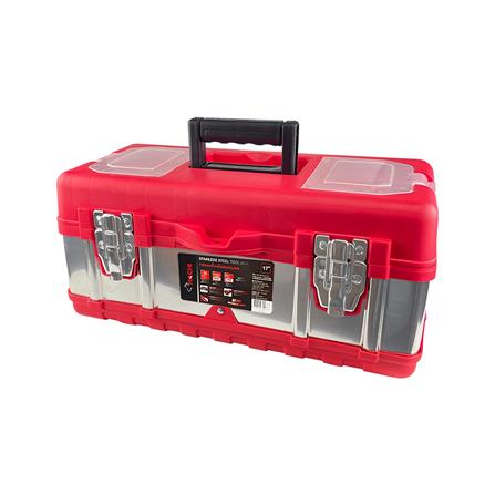 กล่องเครื่องมือสเตนเลส HACHI 17 นิ้ว สีแดง_0