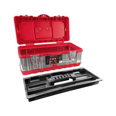 กล่องเครื่องมือสเตนเลส HACHI 17 นิ้ว สีแดง_1