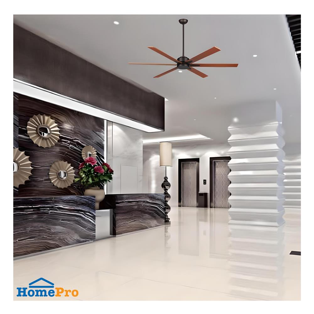 พัดลมไม่มีโคมไฟ MR.KEN 25-01906 84 นิ้ว สีน้ำตาลเข้ม