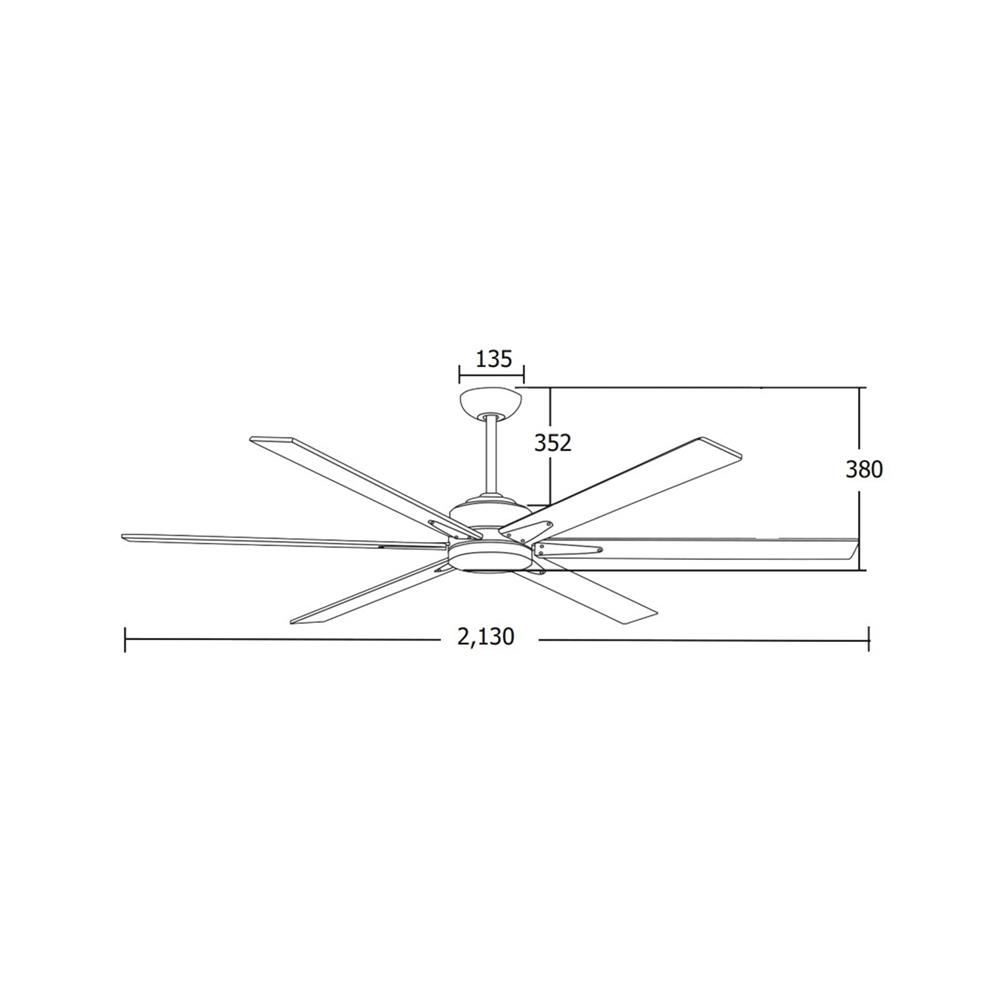 พัดลมไม่มีโคมไฟ MR.KEN 25-01906 84 นิ้ว สีน้ำตาลเข้ม