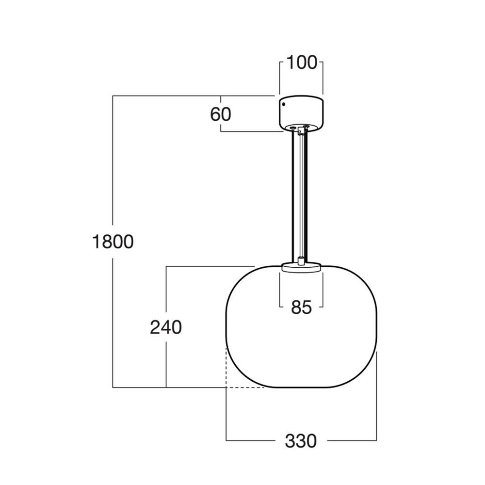 ไฟช่อ L&E 01-03124 สีขาว/ดำ 1 หัว