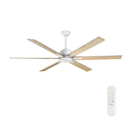 พัดลมไม่มีโคมไฟ MR.KEN 25-01901 72 นิ้ว สีขาว/น้ำตาล_0