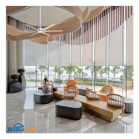 พัดลมไม่มีโคมไฟ MR.KEN 25-01901 72 นิ้ว สีขาว/น้ำตาล_3