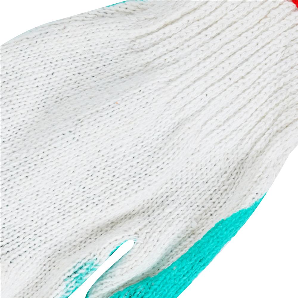 ถุงมือเคลือบยางพารา DEXZON สีเขียว (แพ็ก 1 โหล)