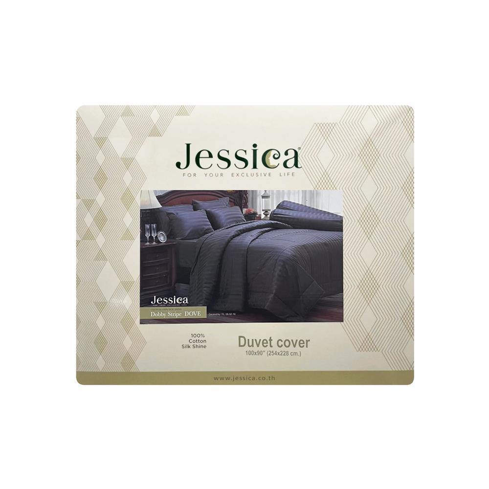 ปลอกผ้านวม JESSICA STRIPE 100X90 นิ้ว 20644-DOVE