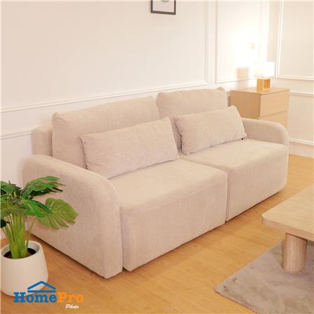 โซฟาเบด 3 ที่นั่ง BENETTA CREEMA สีน้ำตาลอ่อน_9