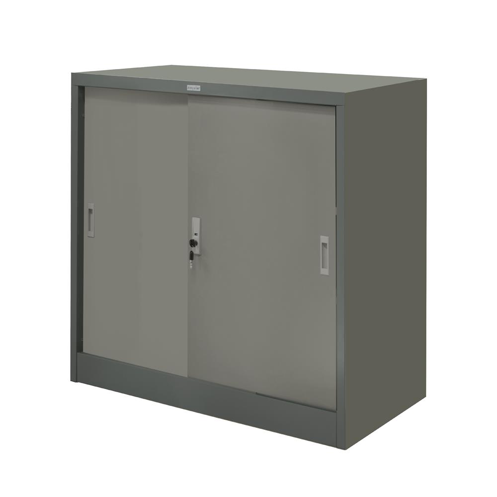 ตู้เหล็กบานเลื่อนทึบ WORKSCAPE ZDO-313 สีเทา