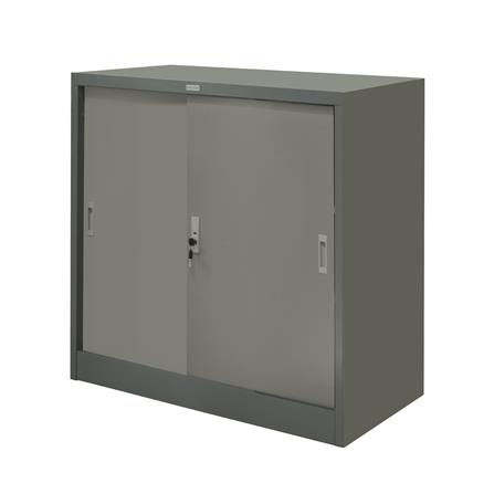 ตู้เหล็กบานเลื่อนทึบ WORKSCAPE ZDO-313 สีเทา_0