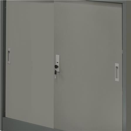 ตู้เหล็กบานเลื่อนทึบ WORKSCAPE ZDO-313 สีเทา_1