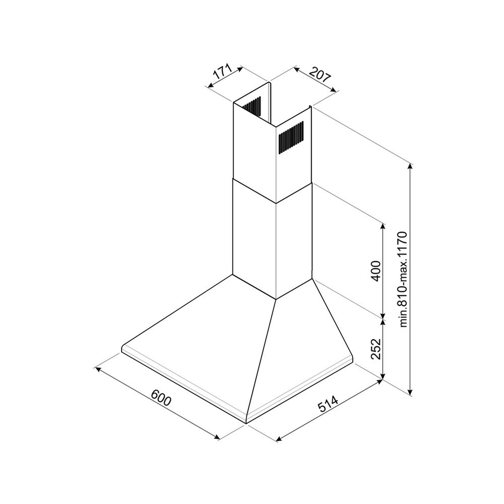 เครื่องดูดควันกระโจม SMEG KSED65PE 60 ซม.