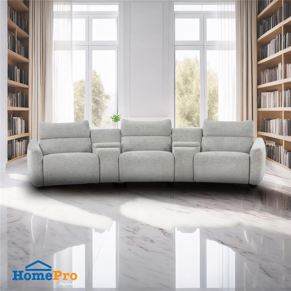 เก้าอี้ปรับนอนไฟฟ้า 3 ที่นั่ง BENETTA SERENADE สีเทา