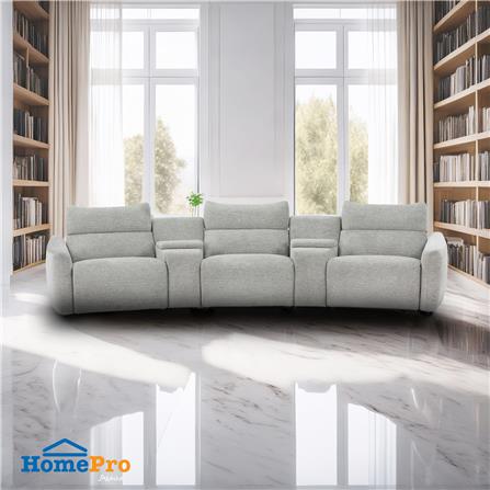 เก้าอี้ปรับนอนไฟฟ้า 3 ที่นั่ง BENETTA SERENADE สีเทา_6