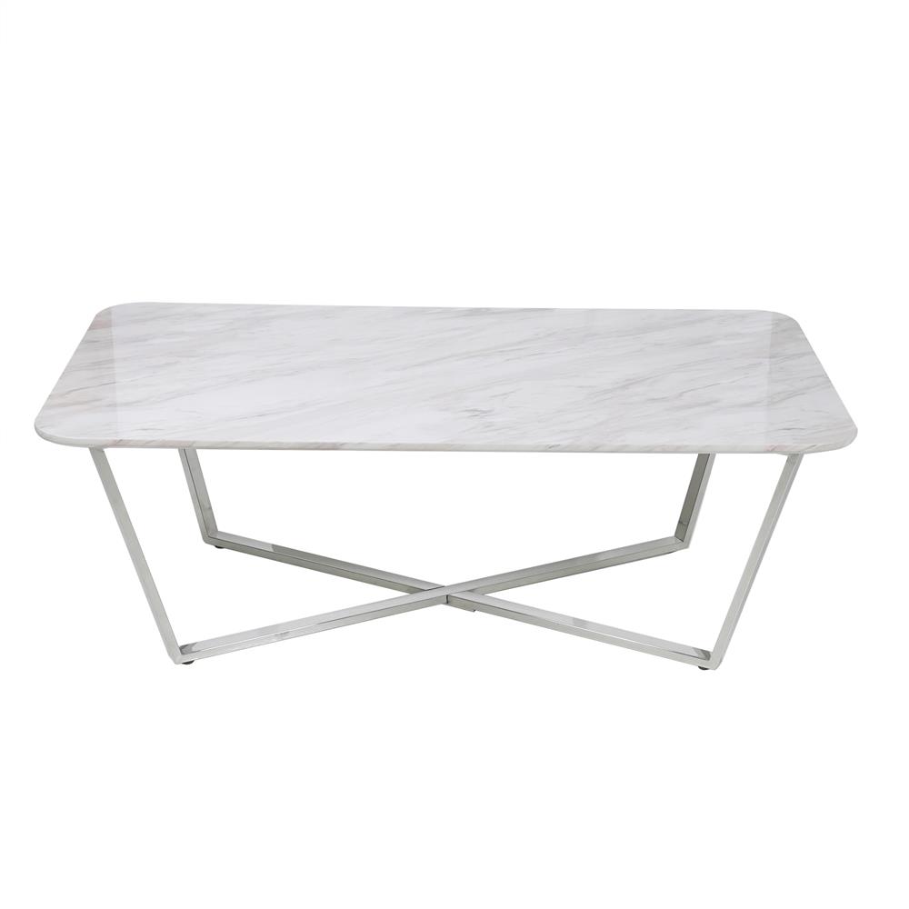 โต๊ะกลาง FURDINI CHARLOT-S 120 ซม. ลายหินขาว