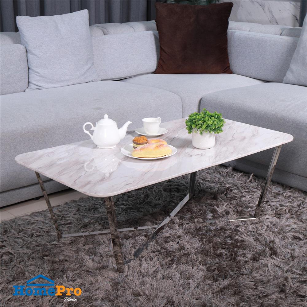 โต๊ะกลาง FURDINI CHARLOT-S 120 ซม. ลายหินขาว