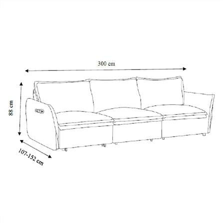 โซฟา 3 ที่นั่ง BENETTA PHILO สีเทา_6