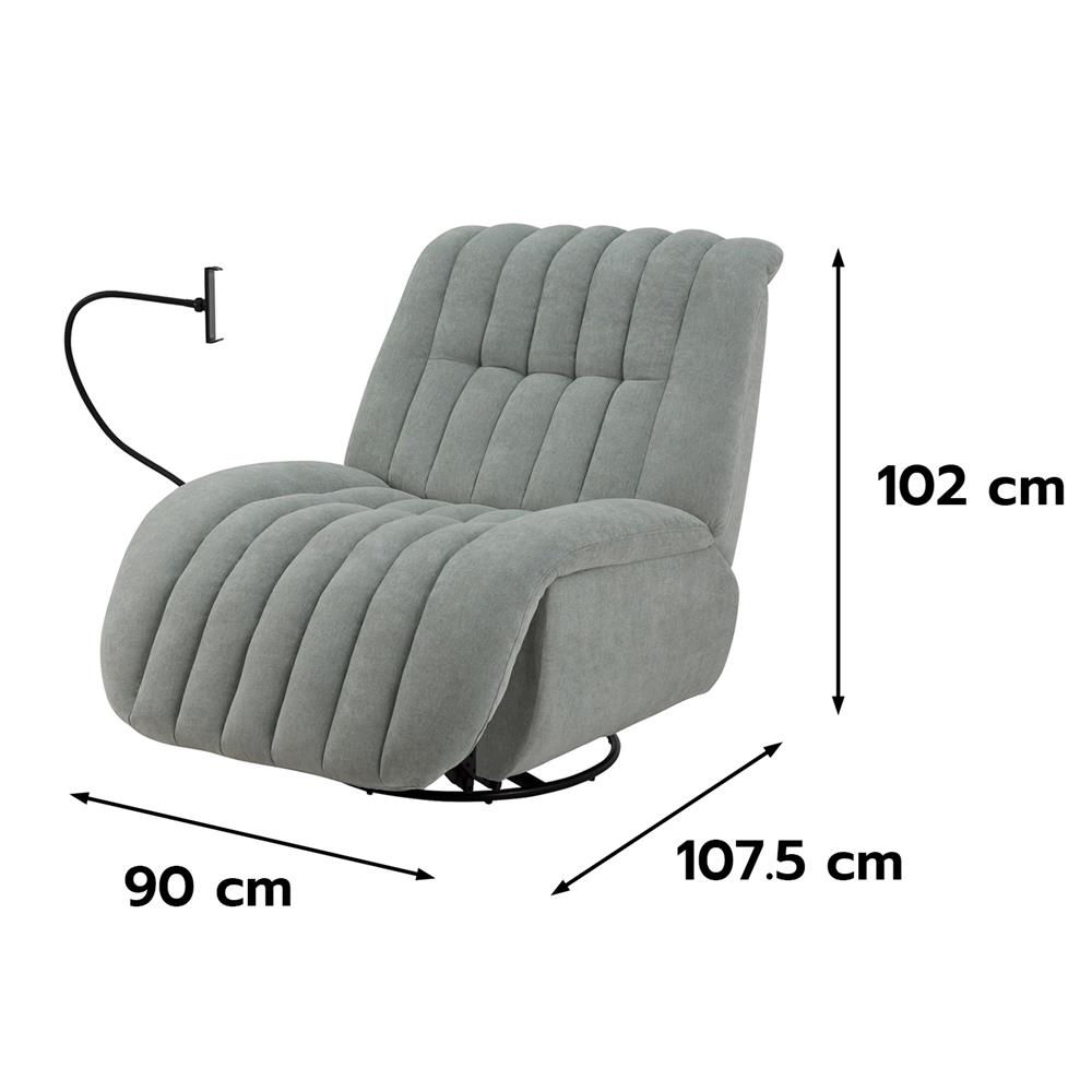 เก้าอี้ปรับนอนไฟฟ้า BENETTA COZY สีเทา