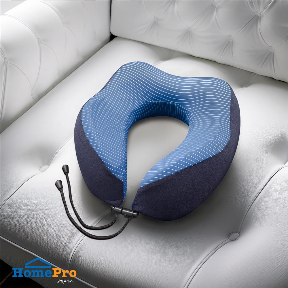 หมอนรองคอ HOME LIVING STYLE NOBU 10X11 นิ้ว สีน้ำเงิน