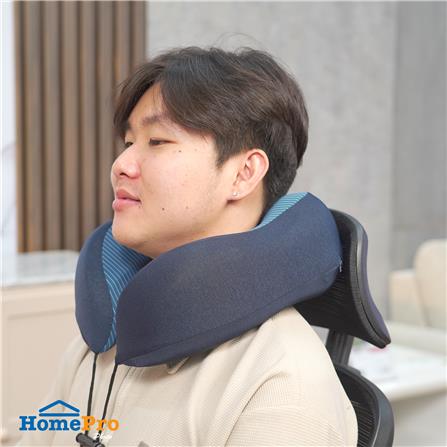 หมอนรองคอ HOME LIVING STYLE NOBU 10X11 นิ้ว สีน้ำเงิน_7