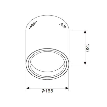 ดาวน์ไลท์ SYLVANIA BRAVO CYLINDER 6 นิ้ว สีขาว กลม_5