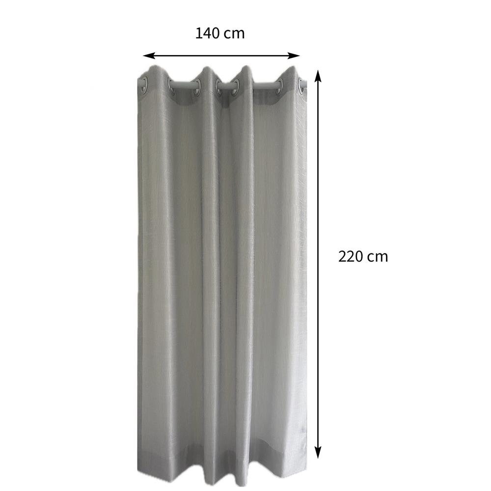 ผ้าม่านโปร่ง EYELET HOME LIVING STYLE SECRETA 140X220 ซม. สีขาว/ดำ