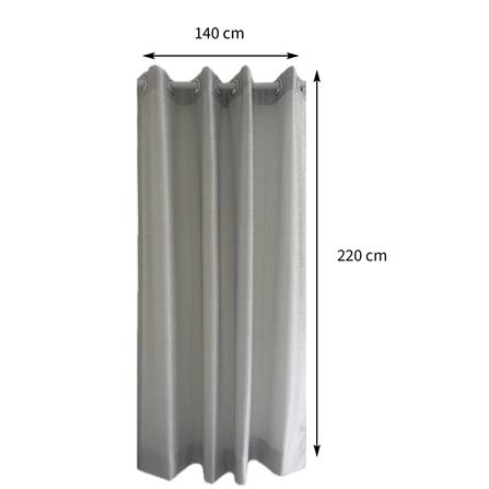 ผ้าม่านโปร่ง EYELET HOME LIVING STYLE SECRETA 140X220 ซม. สีขาว/ดำ_5