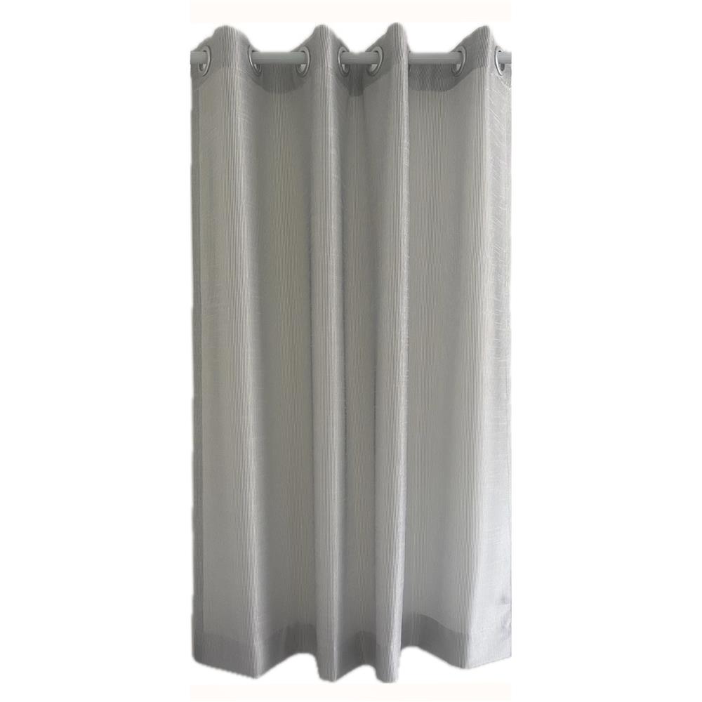 ผ้าม่านโปร่ง EYELE HOME LIVING STYLE SECRETA 140X160 ซม. สีขาว/ดำ_1