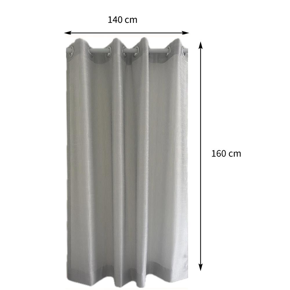 ผ้าม่านโปร่ง EYELE HOME LIVING STYLE SECRETA 140X160 ซม. สีขาว/ดำ