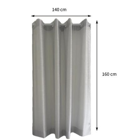 ผ้าม่านโปร่ง EYELE HOME LIVING STYLE SECRETA 140X160 ซม. สีขาว/ดำ_6