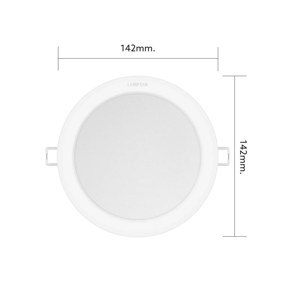 ดาวน์ไลท์ LED LAMPTAN DECIDE2 5.6 นิ้ว 14 วัตต์ DAYLIGHT/COOL WHITE/WARM WHITE สีขาว