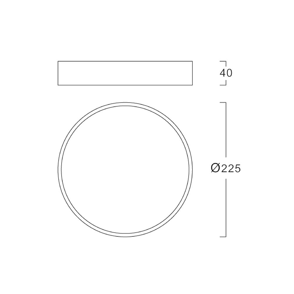 ดาวน์ไลท์ LED LUMAX 03-A0764 8.8 นิ้ว 24 วัตต์ DAYLIGHT/COOL WHITE/WARM WHITE สีขาว