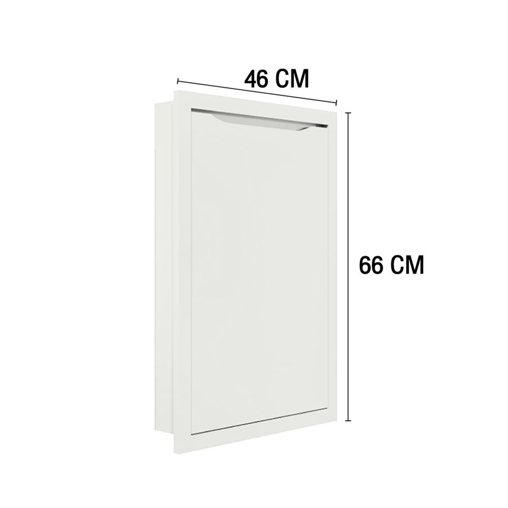 บานซิงค์เดี่ยว MJ ECO 46x66 ซม. สี OFF WHITE