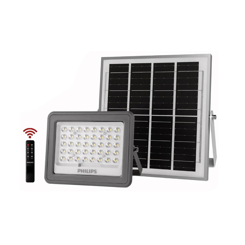 สปอตไลท์ SOLAR PHILIPS BVC080 MN 90 วัตต์ WARM WHITE สีเทา/ดำ