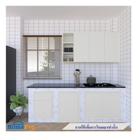 บานซิงค์คู่เกล็ดผสม MJ ECO 86x66 ซม. สี OFF WHITE_2