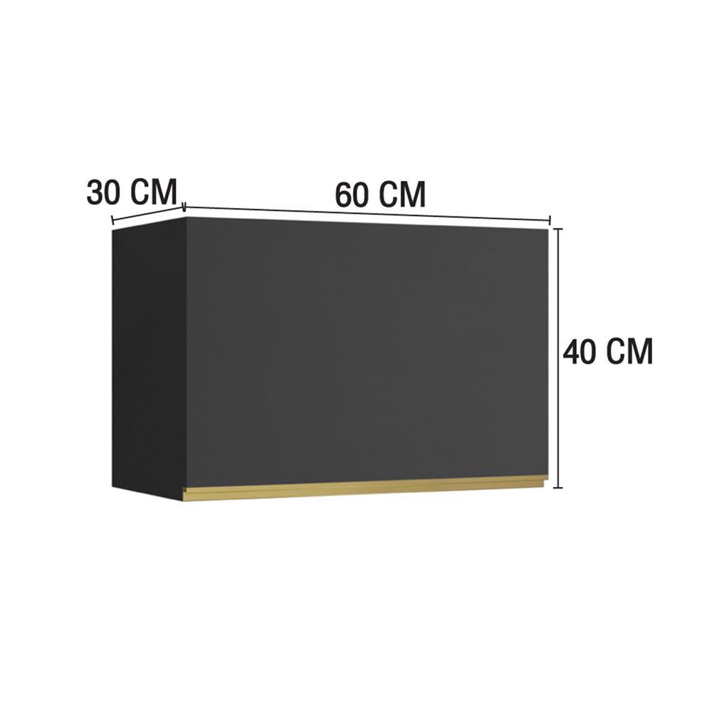 ตู้แขวนเดี่ยว MJ ETERNITY 60x40 ซม. GREY GRAPHITE