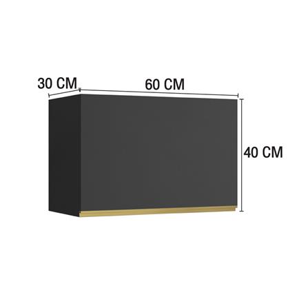 ตู้แขวนเดี่ยว MJ ETERNITY 60x40 ซม. GREY GRAPHITE_4