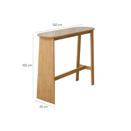 โต๊ะบาร์ YKS BOBA 8859275802077 120 ซม. สีโอ๊ค_3