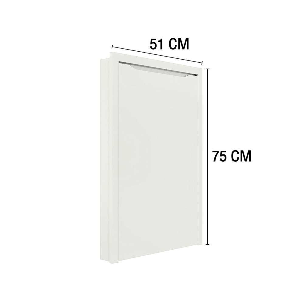 บานถังแก๊ส MJ ECO 51x75 ซม. สี OFF WHITE