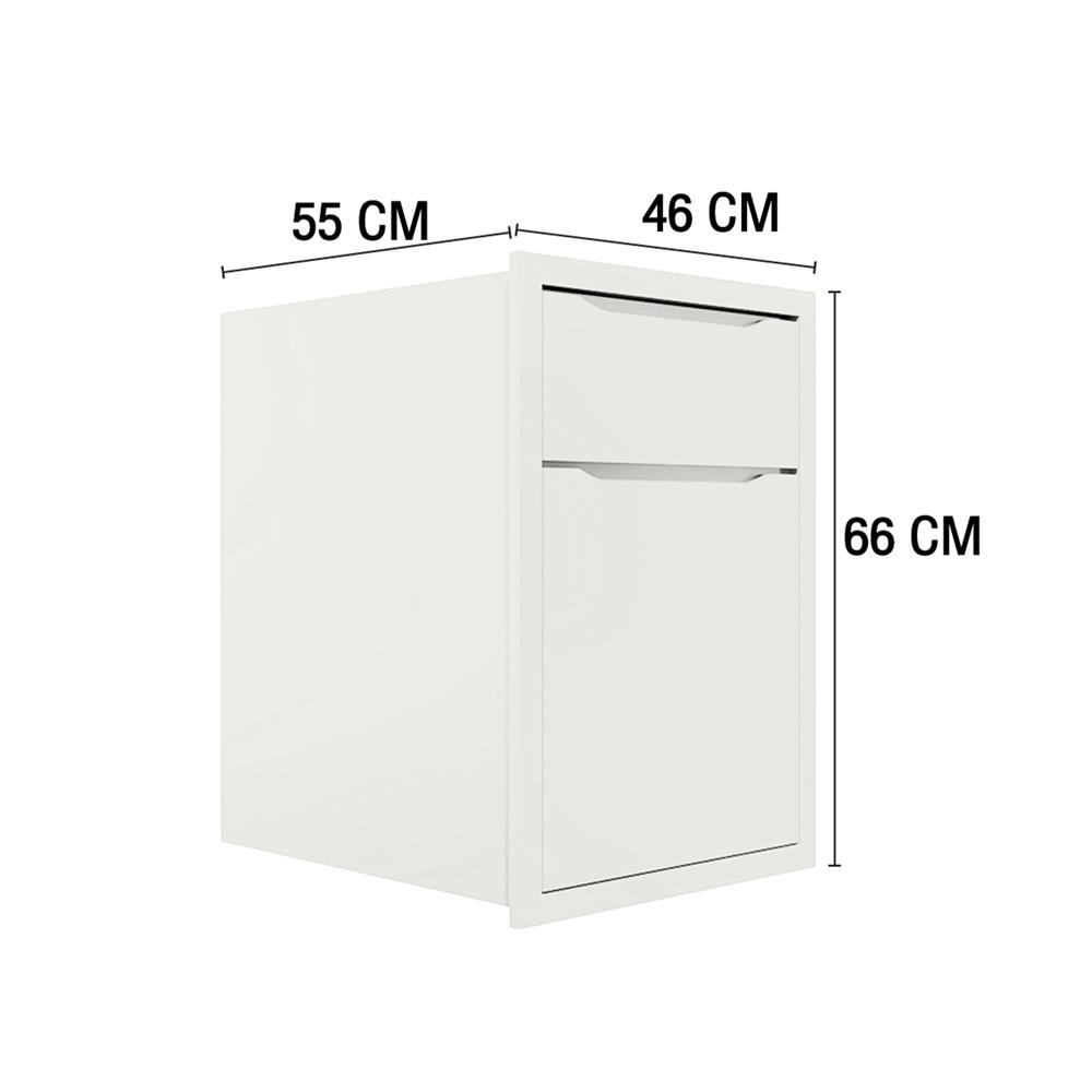 ตู้ลิ้นชัก MJ ECO 46x66 ซม. สี OFF WHITE