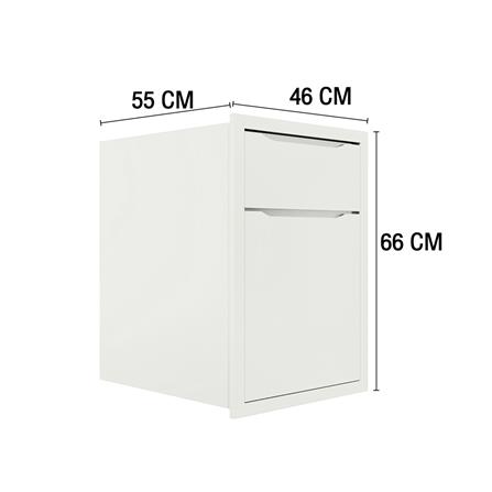 ตู้ลิ้นชัก MJ ECO 46x66 ซม. สี OFF WHITE_4