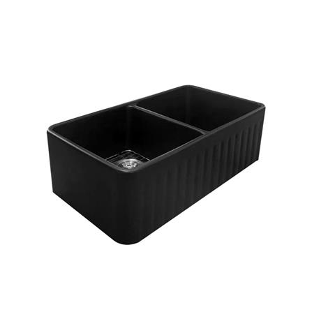 ซิงค์ฝัง 2 หลุม TECNOPLUS 838457 CB BK CE 83.8 ซม. สีดำ_1
