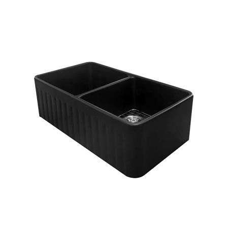 ซิงค์ฝัง 2 หลุม TECNOPLUS 838457 CB BK CE 83.8 ซม. สีดำ_2