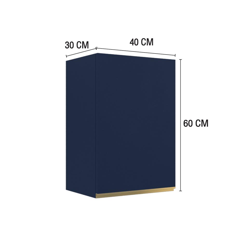 ตู้แขวนเดี่ยว MJ ETERNITY 40x60 ซม. สี PACIFIC BLUE V2