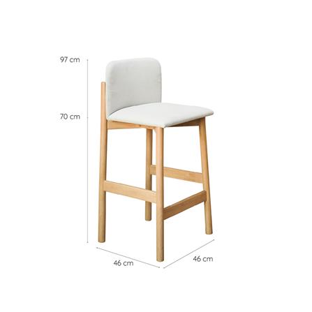 เก้าอี้บาร์ YKS FAY 8859275802350 สีโอ๊ค_3