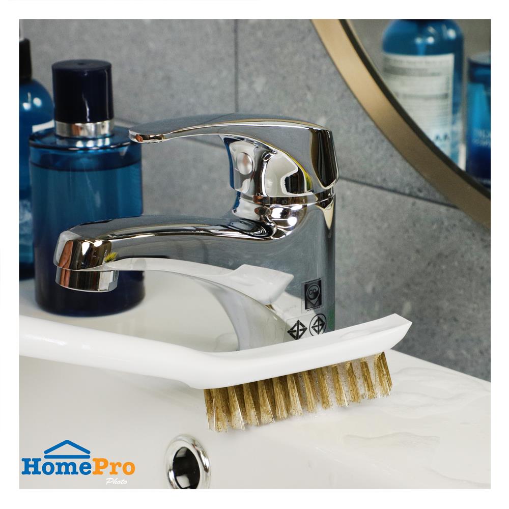 แปรงขัดเข้าซอกขนทองเหลือง ACCO C-NAMI สีขาว