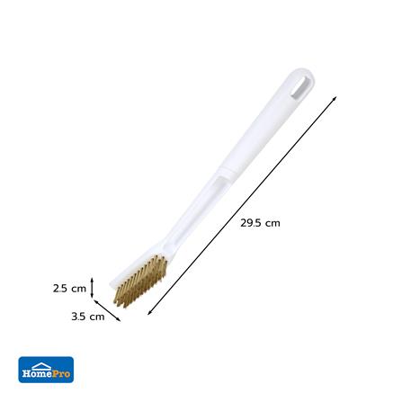 แปรงขัดเข้าซอกขนทองเหลือง ACCO C-NAMI สีขาว_5