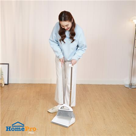 ชุดไม้กวาดพร้อมที่โกยผง ACCO NAMI สีขาว_4