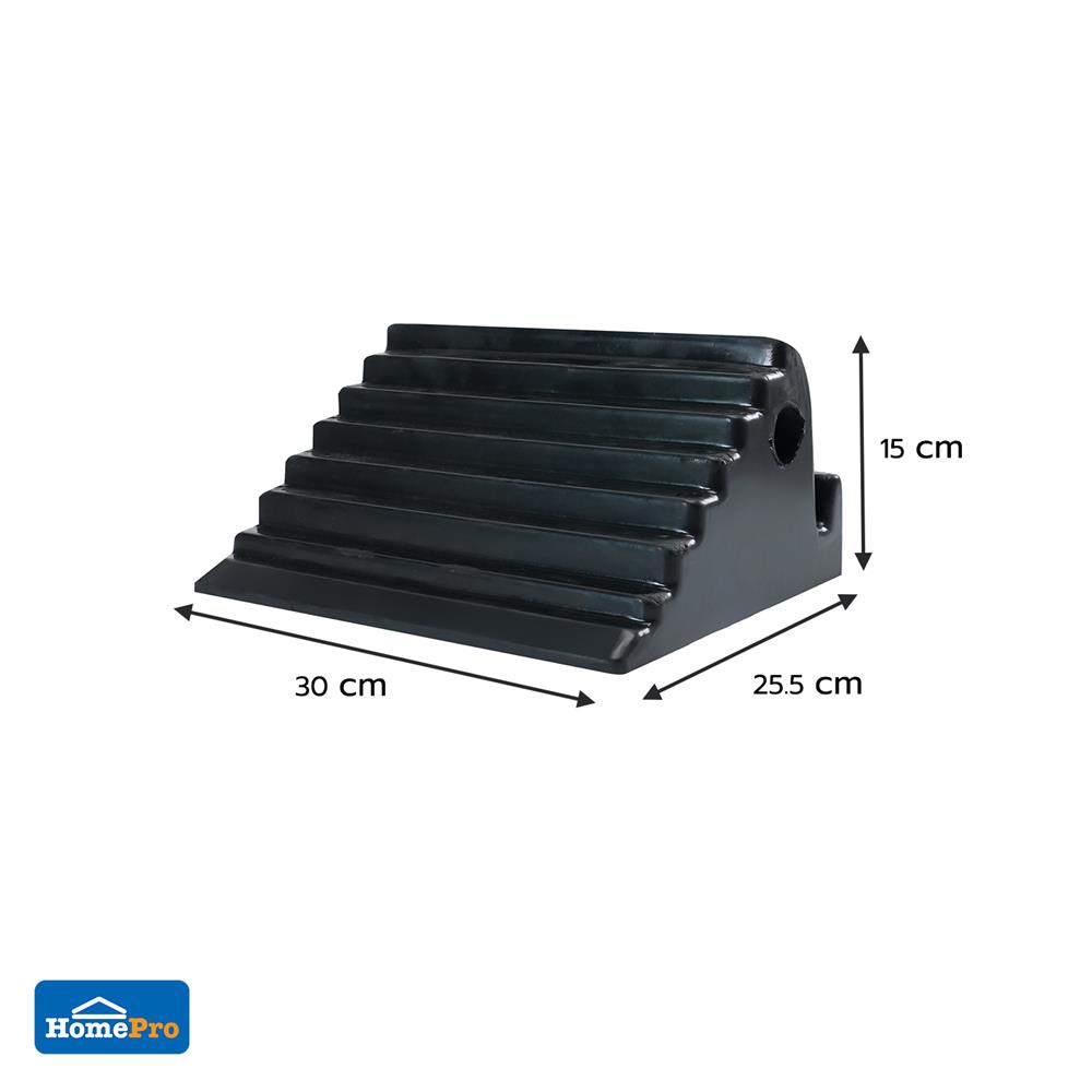 ยางหนุนล้อรถยนต์ RIGHT 25.5x30x15 ซม. สีดำ