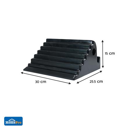 ยางหนุนล้อรถยนต์ RIGHT 25.5x30x15 ซม. สีดำ_4